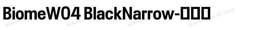 BiomeW04 BlackNarrow字体转换 BiomeW04 BlackNarrow字体转换